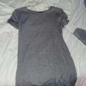 Poof Striped Bodycon Dress